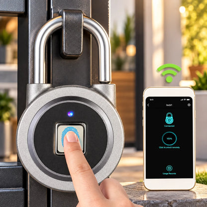 Padlock Fingerprint & Bluetooth App IP65