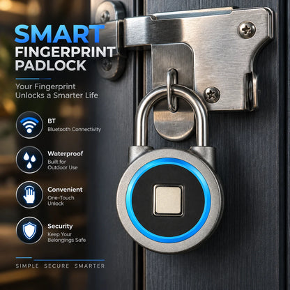 Padlock Fingerprint & Bluetooth App IP65