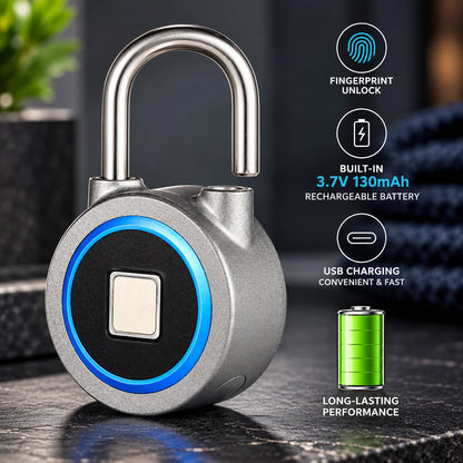Padlock Fingerprint & Bluetooth App IP65