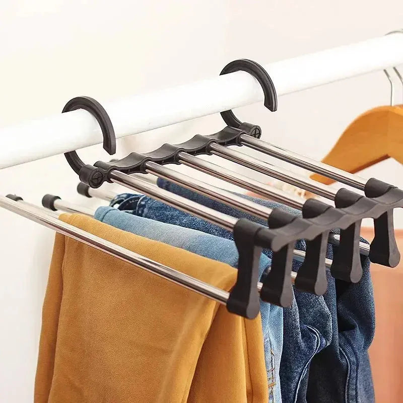 Pants Hanger Adjustable Anti-Slip Set of 2