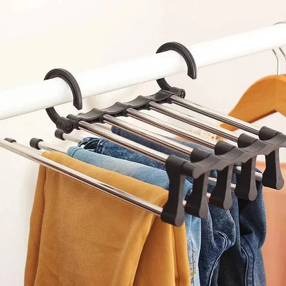 Pants Hanger Adjustable Anti-Slip Set of 2