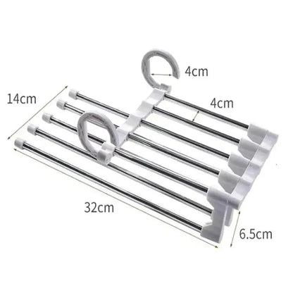 Pants Hanger Adjustable Anti-Slip Set of 2