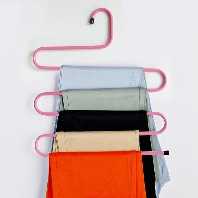 Pants Rack Stainless Steel Collapsible 5-Tier