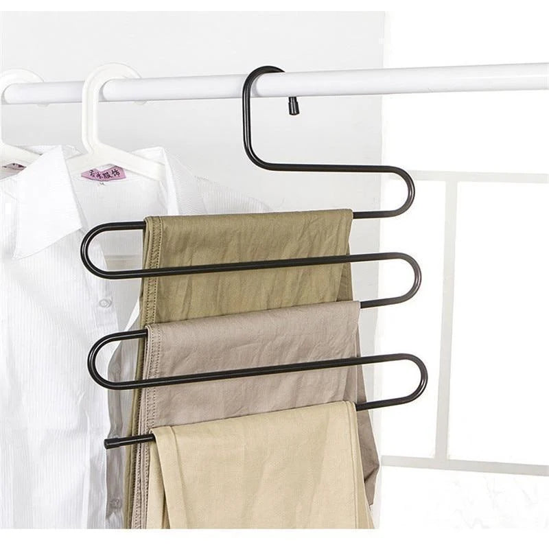 Pants Rack Stainless Steel Collapsible 5-Tier