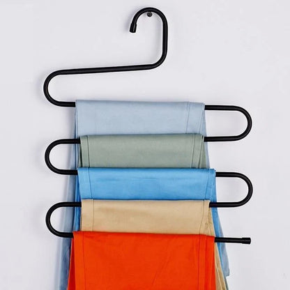 Pants Rack Stainless Steel Collapsible 5-Tier