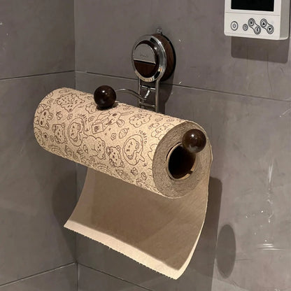 Paper Towel Holder No-Drill Suction Cup Mount Stainless Steel