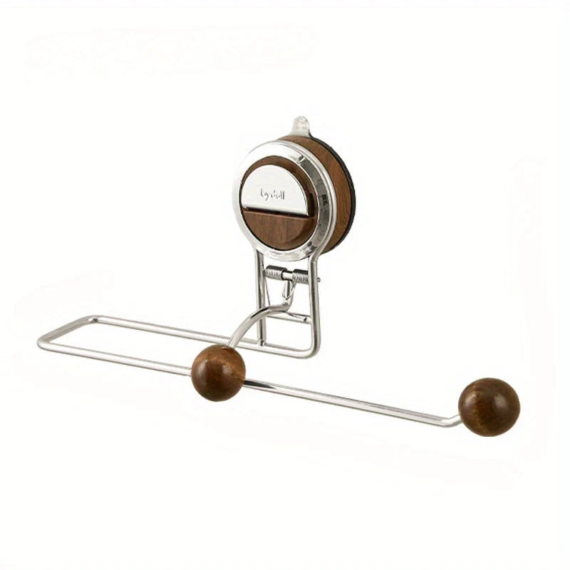 Paper Towel Holder No-Drill Suction Cup Mount Stainless Steel