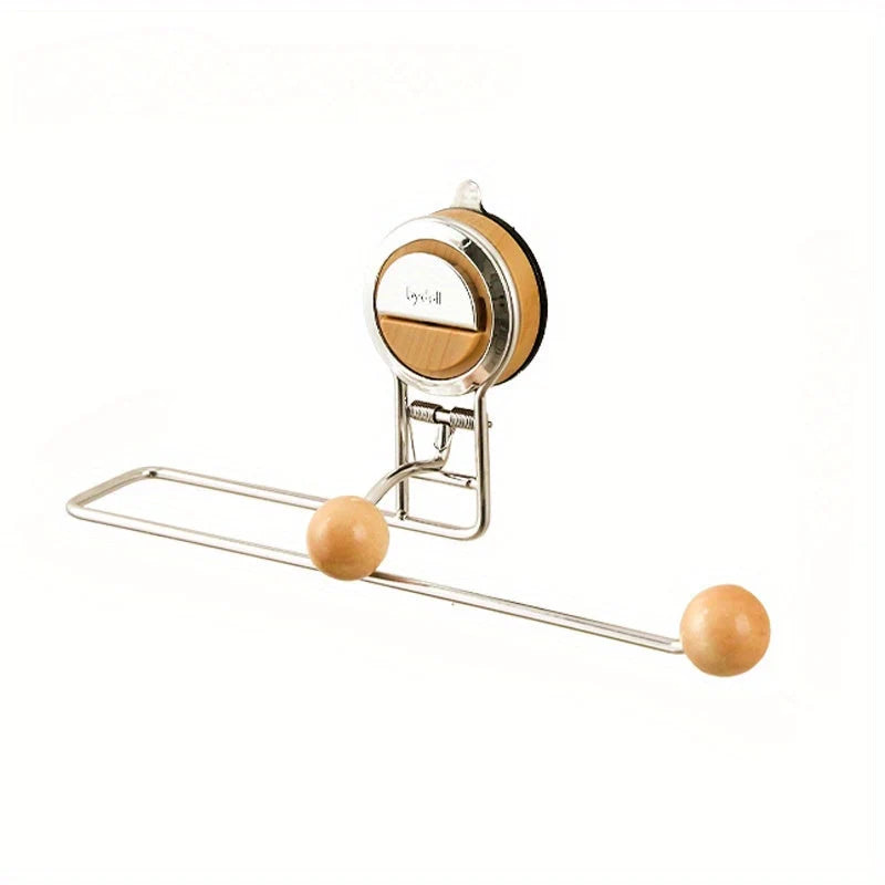 Paper Towel Holder No-Drill Suction Cup Mount Stainless Steel
