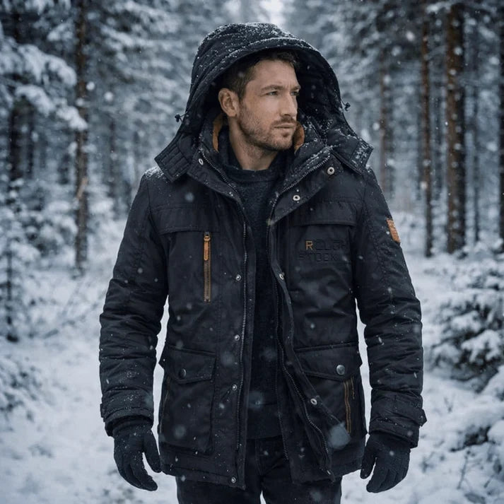 Parka Mid-Length Quilted & Fleece-Lined Detachable Hood