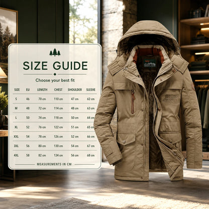 Parka Mid-Length Quilted & Fleece-Lined Detachable Hood