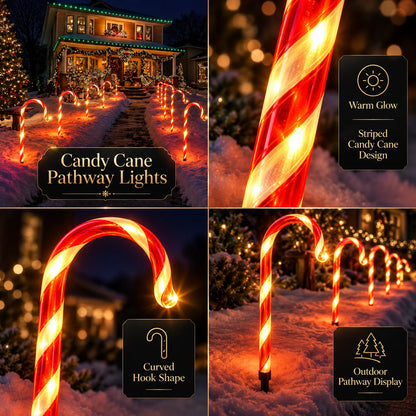 Pathway Lights Solar-Powered Dusk-to-Dawn Set of 12