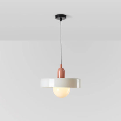 Pendant Lamp Glass Globe Height-Adjustable & 3-Color