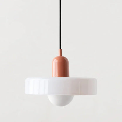 Pendant Lamp Glass Globe Height-Adjustable & 3-Color