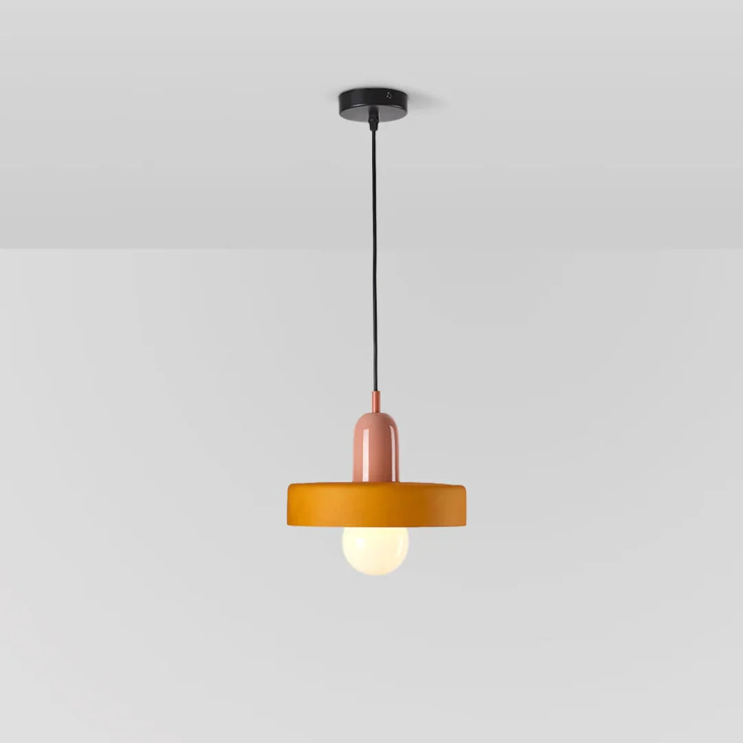 Pendant Lamp Glass Globe Height-Adjustable & 3-Color