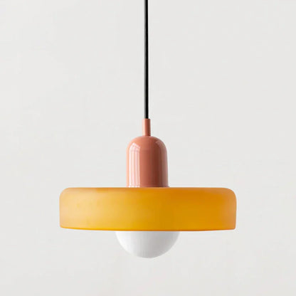 Pendant Lamp Glass Globe Height-Adjustable & 3-Color