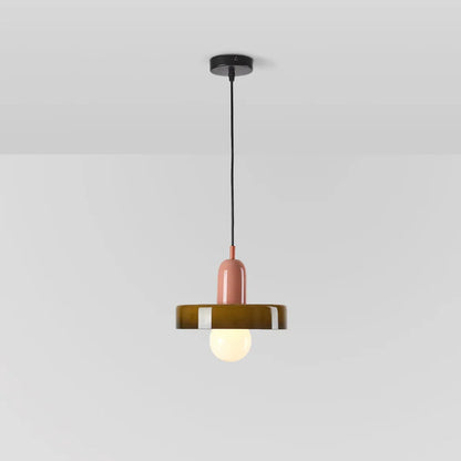 Pendant Lamp Glass Globe Height-Adjustable & 3-Color