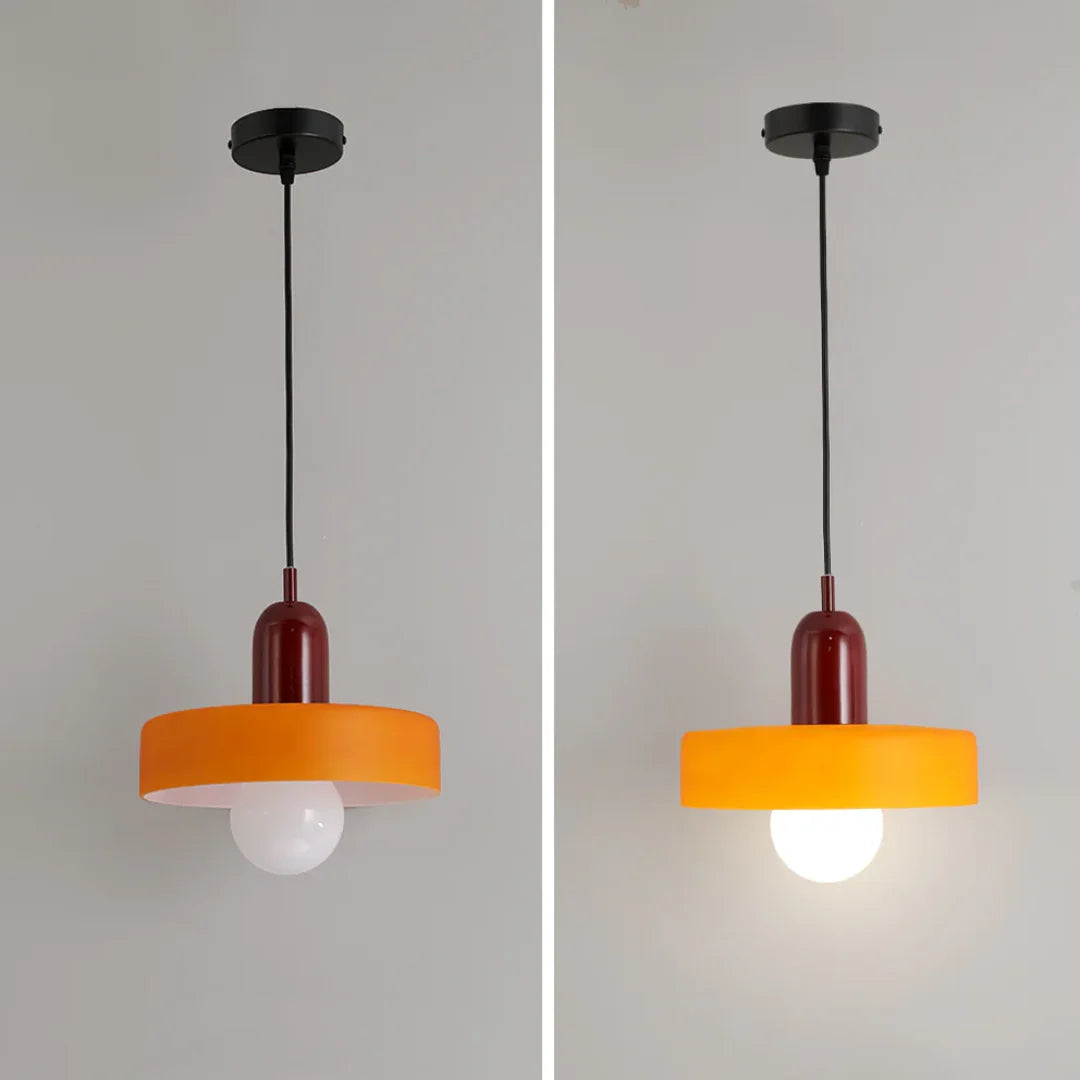 Pendant Lamp Glass Globe Height-Adjustable & 3-Color