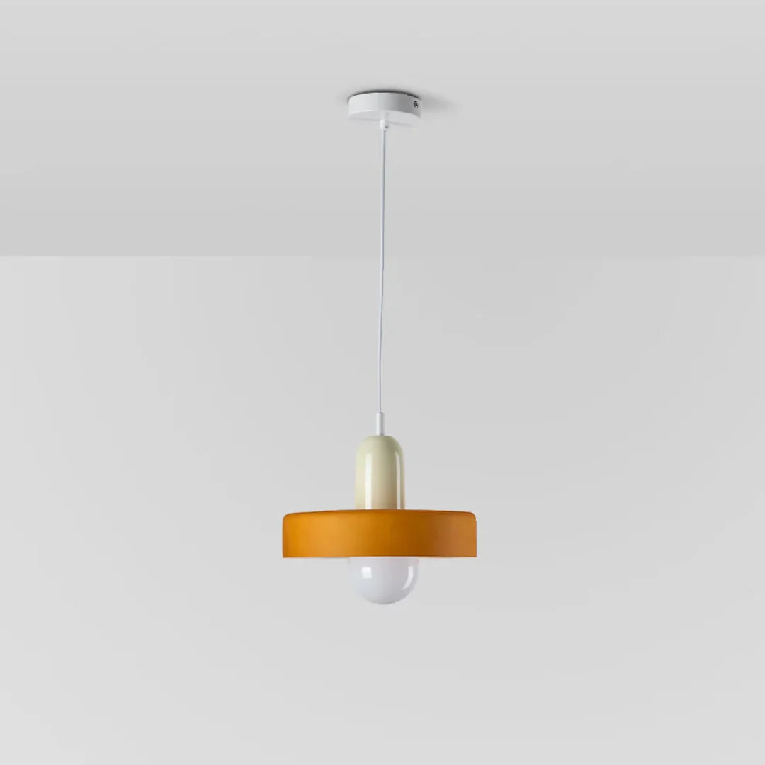 Pendant Lamp Glass Globe Height-Adjustable & 3-Color