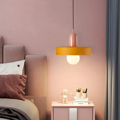 Pendant Lamp Glass Globe Height-Adjustable & 3-Color