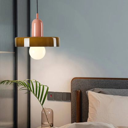 Pendant Lamp Glass Globe Height-Adjustable & 3-Color