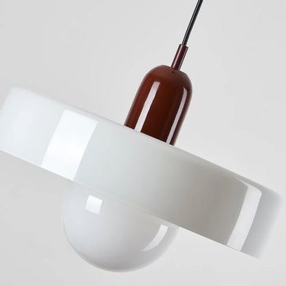 Pendant Lamp Glass Globe Height-Adjustable & 3-Color