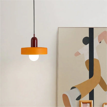 Pendant Lamp Glass Globe Height-Adjustable & 3-Color