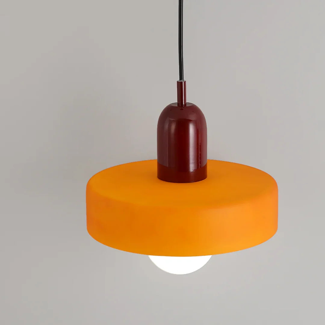 Pendant Lamp Glass Globe Height-Adjustable & 3-Color