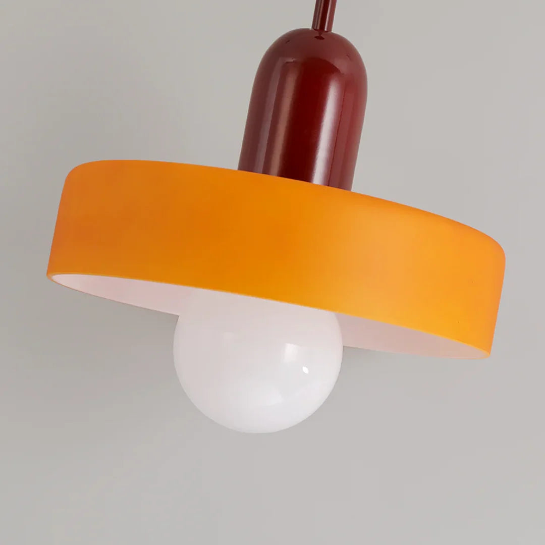 Pendant Lamp Glass Globe Height-Adjustable & 3-Color