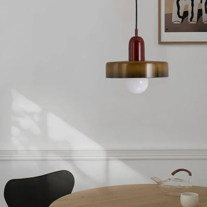 Pendant Lamp Glass Globe Height-Adjustable & 3-Color