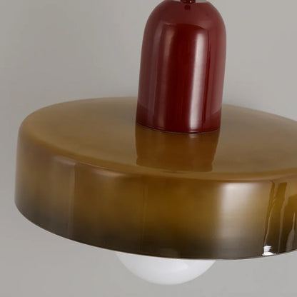 Pendant Lamp Glass Globe Height-Adjustable & 3-Color