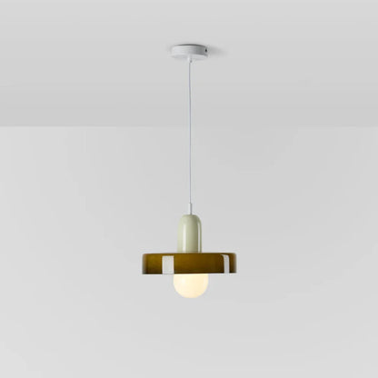 Pendant Lamp Glass Globe Height-Adjustable & 3-Color