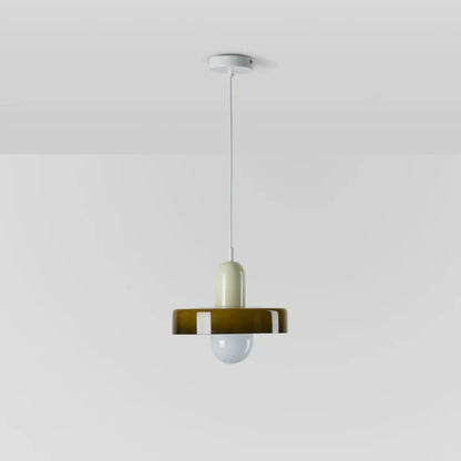 Pendant Lamp Glass Globe Height-Adjustable & 3-Color