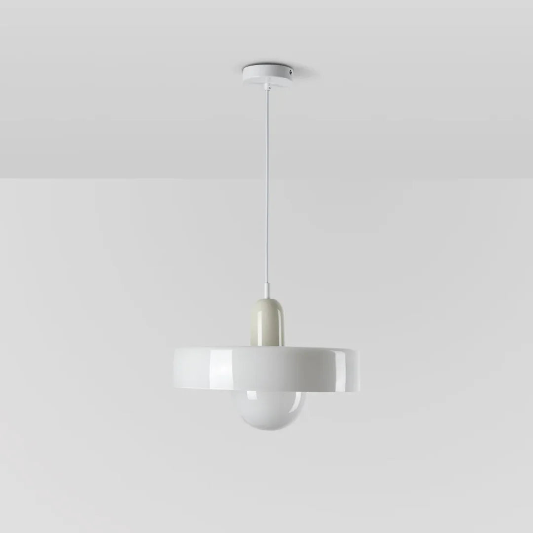 Pendant Lamp Glass Globe Height-Adjustable & 3-Color