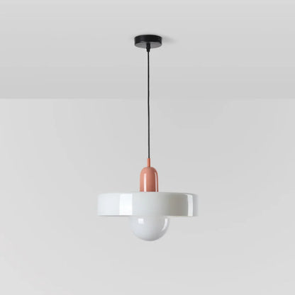 Pendant Lamp Glass Globe Height-Adjustable & 3-Color