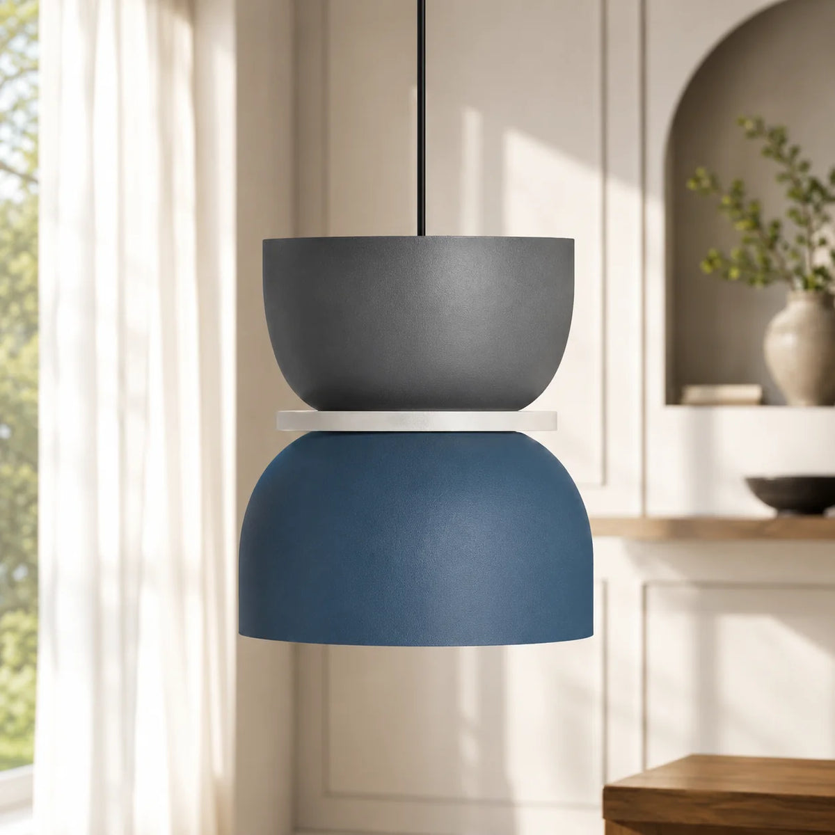 Pendant Light Color-Blocked Adjustable Cord
