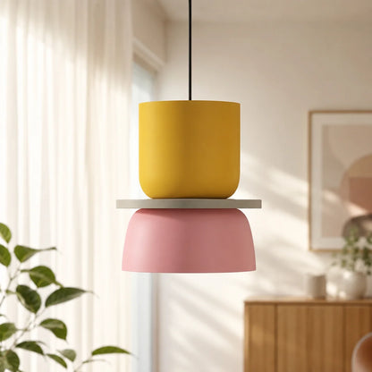 Pendant Light Color-Blocked Adjustable Cord