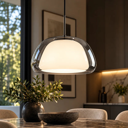 Pendant Light Frosted Glass Dome Soft Diffused Glow