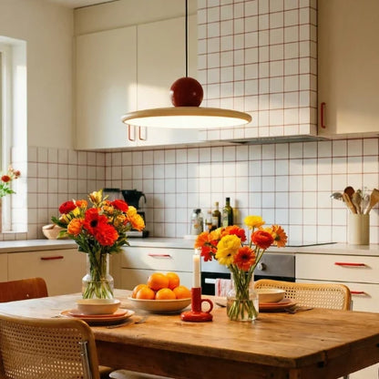 Pendant Light Hovering Orb High Gloss Lacquer