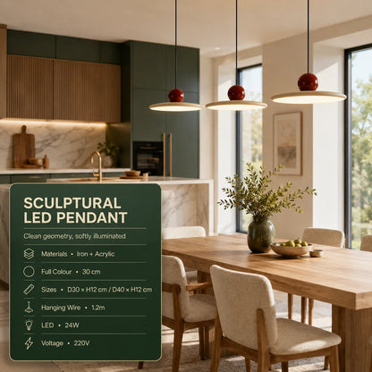 Pendant Light Hovering Orb High Gloss Lacquer
