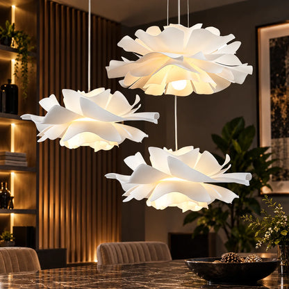 Pendant Light Layered Acrylic Petal Shade & Easy Clean