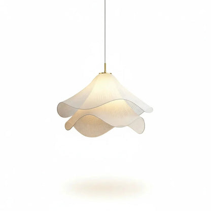 Pendant Light Pleated Fabric Shade Soft Diffuse Glow