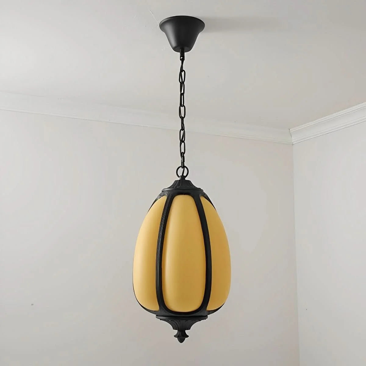 Pendant Light Pumpkin-Shaped Waterproof Metal & Acrylic