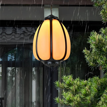 Pendant Light Pumpkin-Shaped Waterproof Metal & Acrylic