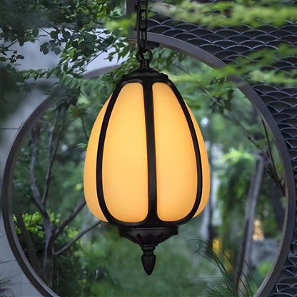 Pendant Light Pumpkin-Shaped Waterproof Metal & Acrylic