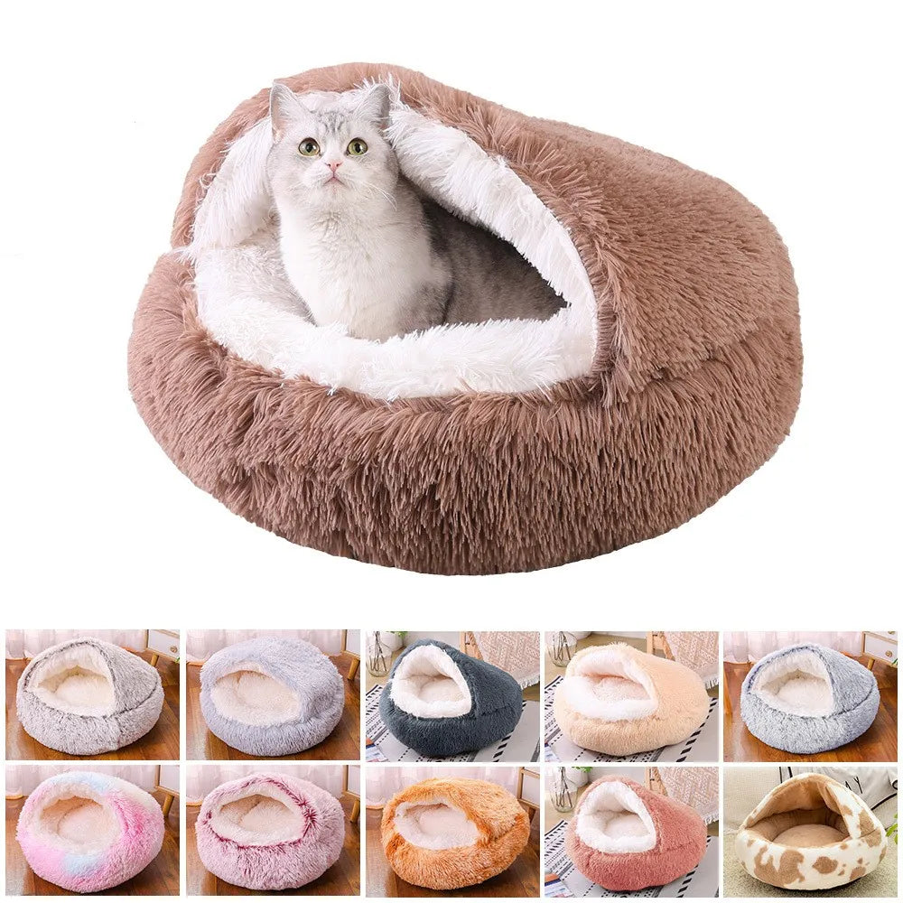 Pet Bed Plush Interior High-Density Foam Support
