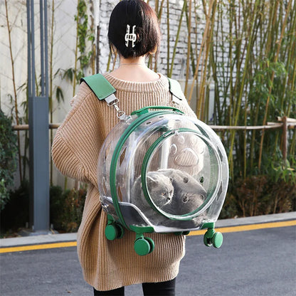 Pet Carrier Suitcase Rolling With Built-In Lock