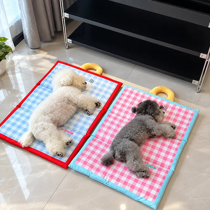 Pet Cooling Mat Foldable Breathable Wipe-Clean