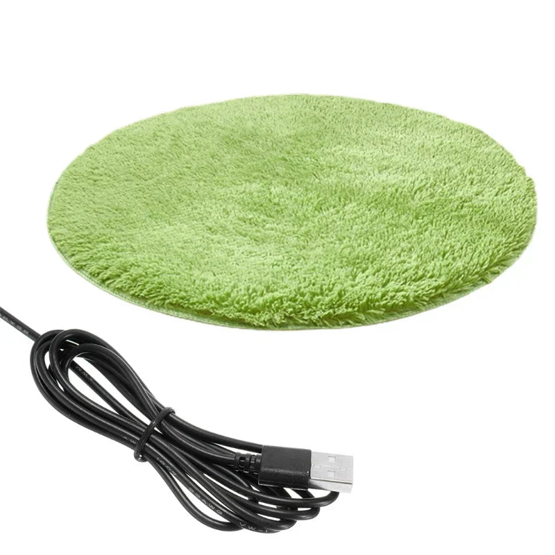 Pet Cushion Heated USB-Powered Plush Waterproof & Non-Slip