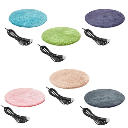 Pet Cushion Heated USB-Powered Plush Waterproof & Non-Slip