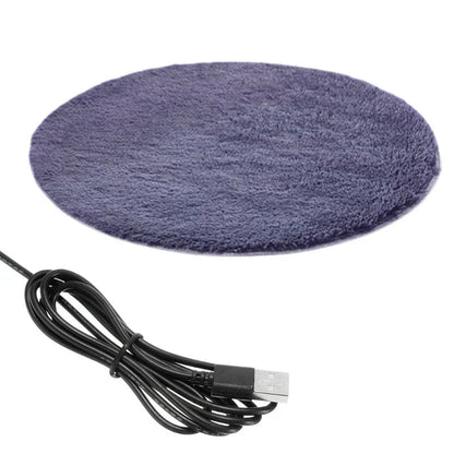 Pet Cushion Heated USB-Powered Plush Waterproof & Non-Slip